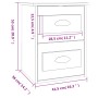Glänzend weißer Wand-Nachttisch 41,5 x 36 x 53 cm von vidaXL, Nachttische - Ref: Foro24-816396, Preis: 50,37 €, Rabatt: %