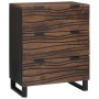 Tableros Lateral con cajón 2 pcs Marrón 60 x 33.5 x 75 cm