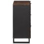 Tableros Lateral con cajón 2 pcs Marrón 60 x 33.5 x 75 cm