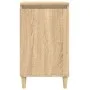 Mesitas de noche 2 uds madera contrachapada roble 40x35x70 cm de vidaXL, Mesitas de noche - Ref: Foro24-819635, Precio: 73,82...