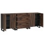 Juego de muebles de baño 3 pcs Marrón 180 x 33 x 75 cm