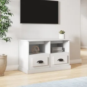 Sperrholz TV-Möbel weiß 80x35x50 cm von vidaXL, TV-Möbel - Ref: Foro24-816280, Preis: 46,59 €, Rabatt: %