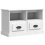 Sperrholz TV-Möbel weiß 80x35x50 cm von vidaXL, TV-Möbel - Ref: Foro24-816280, Preis: 46,59 €, Rabatt: %