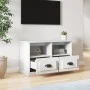 Sperrholz TV-Möbel weiß 80x35x50 cm von vidaXL, TV-Möbel - Ref: Foro24-816280, Preis: 46,59 €, Rabatt: %