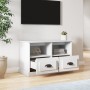 Sperrholz TV-Möbel weiß 80x35x50 cm von vidaXL, TV-Möbel - Ref: Foro24-816280, Preis: 47,00 €, Rabatt: %