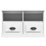 Sperrholz TV-Möbel weiß 80x35x50 cm von vidaXL, TV-Möbel - Ref: Foro24-816280, Preis: 46,59 €, Rabatt: %