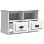 Sperrholz TV-Möbel weiß 80x35x50 cm von vidaXL, TV-Möbel - Ref: Foro24-816280, Preis: 46,59 €, Rabatt: %