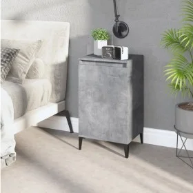 Concrete gray plywood bedside table 40x35x70 cm by vidaXL, Nightstands - Ref: Foro24-819652, Price: 44,18 €, Discount: %