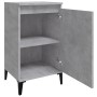 Betongrauer Nachttisch aus Sperrholz, 40 x 35 x 70 cm von vidaXL, Nachttische - Ref: Foro24-819652, Preis: 44,71 €, Rabatt: %