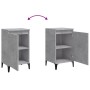 Betongrauer Nachttisch aus Sperrholz, 40 x 35 x 70 cm von vidaXL, Nachttische - Ref: Foro24-819652, Preis: 44,71 €, Rabatt: %