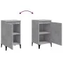Concrete gray plywood bedside table 40x35x70 cm by vidaXL, Nightstands - Ref: Foro24-819652, Price: 44,18 €, Discount: %