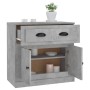 Aparador de madera contrachapada gris hormigón 70x35,5x67,5 cm de vidaXL, Aparadores - Ref: Foro24-816428, Precio: 105,54 €