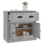 Aparador de madera contrachapada gris hormigón 70x35,5x67,5 cm de vidaXL, Aparadores - Ref: Foro24-816428, Precio: 95,48 €, D...