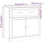 Concrete gray plywood sideboard 70x35.5x67.5 cm by vidaXL, Sideboards - Ref: Foro24-816428, Price: 95,48 €, Discount: %