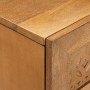 Vitrina 2 pcs Marrón 60 x 33 x 75 cm madera maciza de mango
