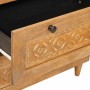 Vitrina 2 pcs Marrón 60 x 33 x 75 cm madera maciza de mango