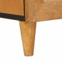Vitrina 2 pcs Marrón 60 x 33 x 75 cm madera maciza de mango