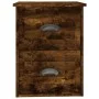 Mesita de noche de pared color roble ahumado 41,5x36x53 cm de vidaXL, Mesitas de noche - Ref: Foro24-816402, Precio: 41,62 €,...