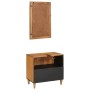Juego de muebles de baño 2 pcs Marrón 62 x 33 x 58 cm