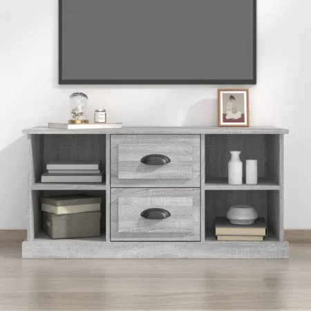 Sonoma gray plywood TV cabinet 99.5x35.5x48 cm by vidaXL, TV Furniture - Ref: Foro24-816278, Price: 75,31 €, Discount: %