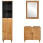 Juego de muebles de baño 3 pcs Marrón 38 x 33 x 160 cm