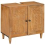 Juego de muebles de baño 4 pcs Marrón 38 x 33 x 160 cm
