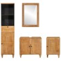 Juego de muebles de baño 4 pcs Marrón 38 x 33 x 160 cm