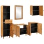 Juego de muebles de baño 5 pcs Marrón 38 x 33 x 160 cm