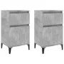 Nachttische 2 Stück betongrau 40x35x70 cm von vidaXL, Nachttische - Ref: Foro24-819717, Preis: 84,58 €, Rabatt: %