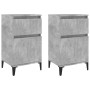 Nachttische 2 Stück betongrau 40x35x70 cm von vidaXL, Nachttische - Ref: Foro24-819717, Preis: 84,58 €, Rabatt: %