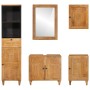 Juego de muebles de baño 5 pcs Marrón 38 x 33 x 160 cm
