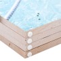 Biombo divisor plegable diseño playa 160x170 cm