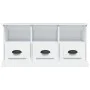 Weißer TV-Schrank aus Sperrholz, 100 x 35 x 50 cm von vidaXL, TV-Möbel - Ref: Foro24-816288, Preis: 68,03 €, Rabatt: %