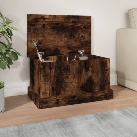 Smoked oak plywood storage trunk 50x30x28 cm by vidaXL, Storage trunks - Ref: Foro24-816501, Price: 42,05 €, Discount: %