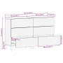 Vitrina 2 pcs 60 x 33 x 75 cm madera maciza de mango