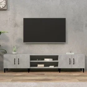 Mueble de TV madera contrachapada gris hormigón 180x31,5x40 cm de vidaXL, Muebles TV - Ref: Foro24-816268, Precio: 93,90 €, D...
