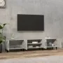 Mueble de TV madera contrachapada gris hormigón 180x31,5x40 cm de vidaXL, Muebles TV - Ref: Foro24-816268, Precio: 93,90 €, D...