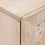 Vitrina 3 pcs 60 x 33 x 75 cm madera maciza de mango
