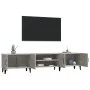 Mueble de TV madera contrachapada gris hormigón 180x31,5x40 cm de vidaXL, Muebles TV - Ref: Foro24-816268, Precio: 93,90 €, D...