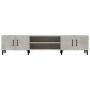 Mueble de TV madera contrachapada gris hormigón 180x31,5x40 cm