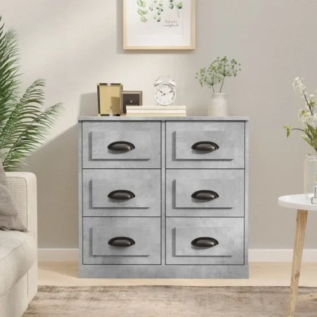 Grau-betonfarbener Schrank aus Sperrholz 70x35,5x67,5 cm von vidaXL, Sideboards - Ref: Foro24-816436, Preis: 111,48 €, Rabatt: %