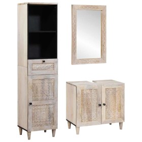 Juego de muebles de baño 3 pcs 38 x 33 x 160 cm