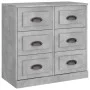Aparador de madera contrachapada gris hormigón 70x35,5x67,5 cm by vidaXL, Sideboards - Ref: Foro24-816436, Price: 111,48 €, D...