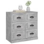 Grau-betonfarbener Schrank aus Sperrholz 70x35,5x67,5 cm von vidaXL, Sideboards - Ref: Foro24-816436, Preis: 113,18 €, Rabatt: %
