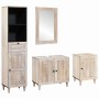 Juego de muebles de baño 4 pcs Blanco 38 x 33 x 160 cm