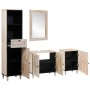 Juego de muebles de baño 4 pcs Blanco 38 x 33 x 160 cm