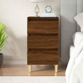 Nachttisch aus braunem Eichensperrholz, 40 x 35 x 70 cm von vidaXL, Nachttische - Ref: Foro24-819667, Preis: 55,10 €, Rabatt: %