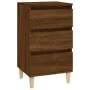 Mesita de noche madera contrachapada roble marrón 40x35x70 cm de vidaXL, Mesitas de noche - Ref: Foro24-819667, Precio: 55,10...