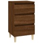 Mesita de noche madera contrachapada roble marrón 40x35x70 cm de vidaXL, Mesitas de noche - Ref: Foro24-819667, Precio: 55,66...