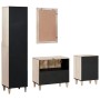 Juego de muebles de baño 4 pcs Blanco 38 x 33 x 160 cm